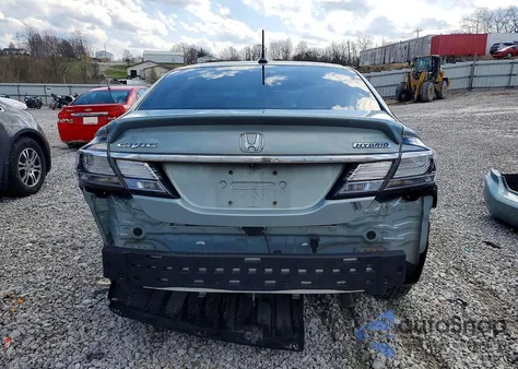 2014 Honda Civic Hybrid из США, поврежденный, VIN 19XFB4F23EE001906